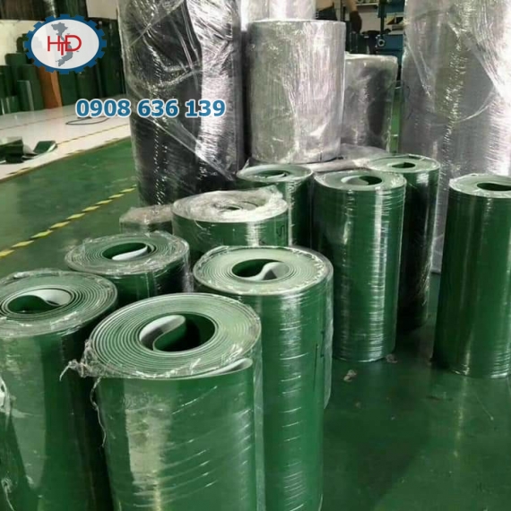 Băng Tải PU 1mm Xanh